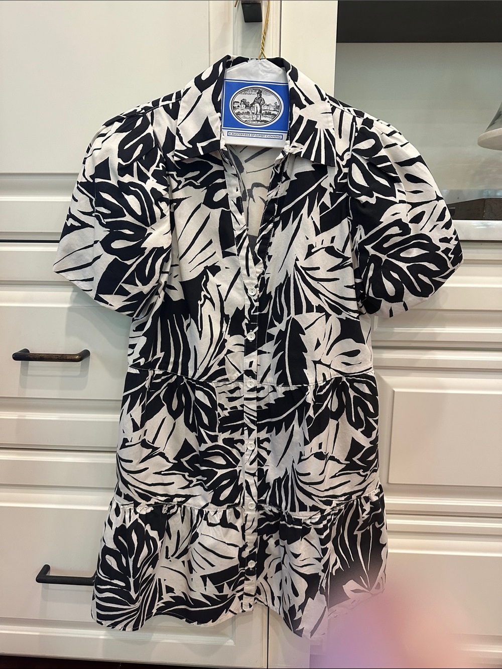 Brochu Walker Havana Black and White Floral Mini Dress